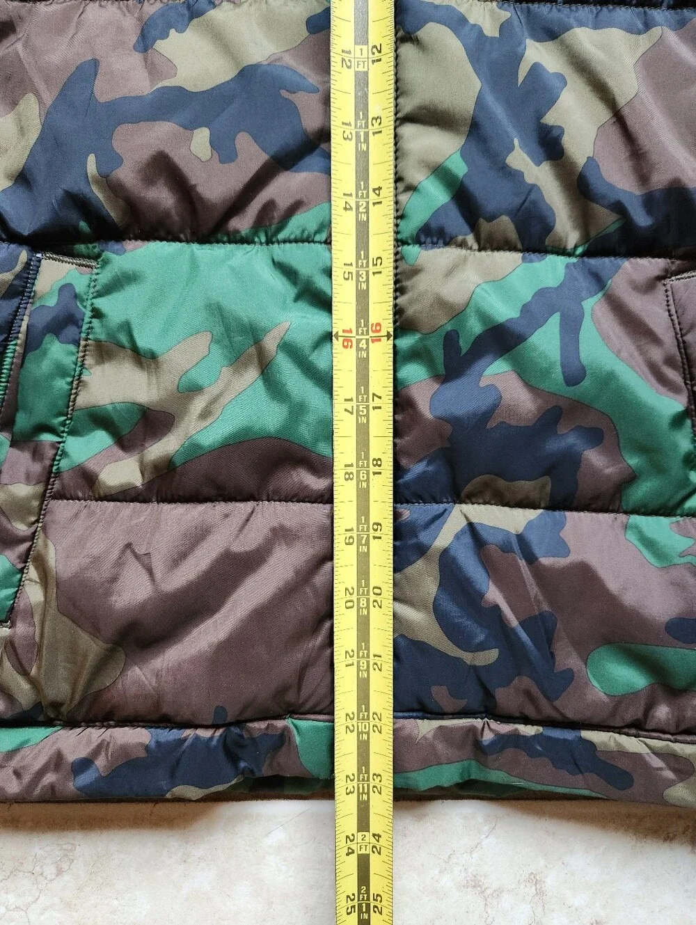 Jordan Nike Air Camo Hooded Puffer Jacket Youth Large L (12-13 Yrs) Fleece Lined